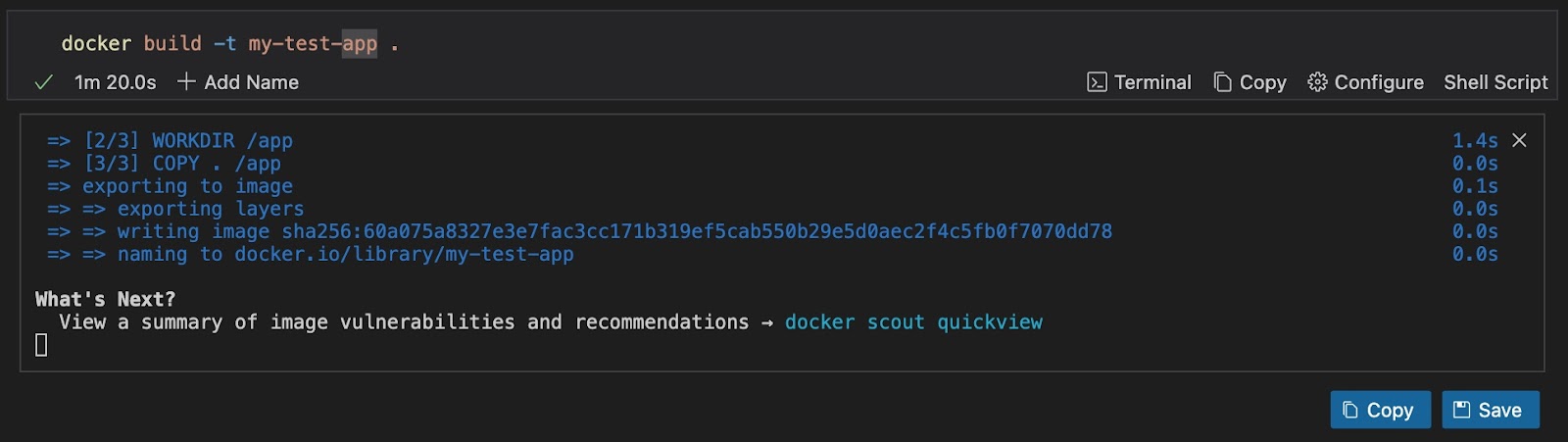 Docker build